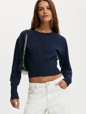 Cotton On Navy Cardigan